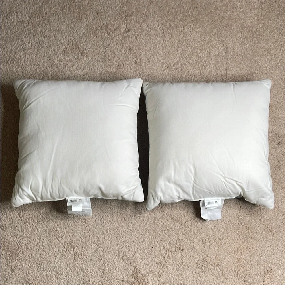 NWT Essential Home Blue and Black 18” Geometric Accent Pillows (Set of 2)